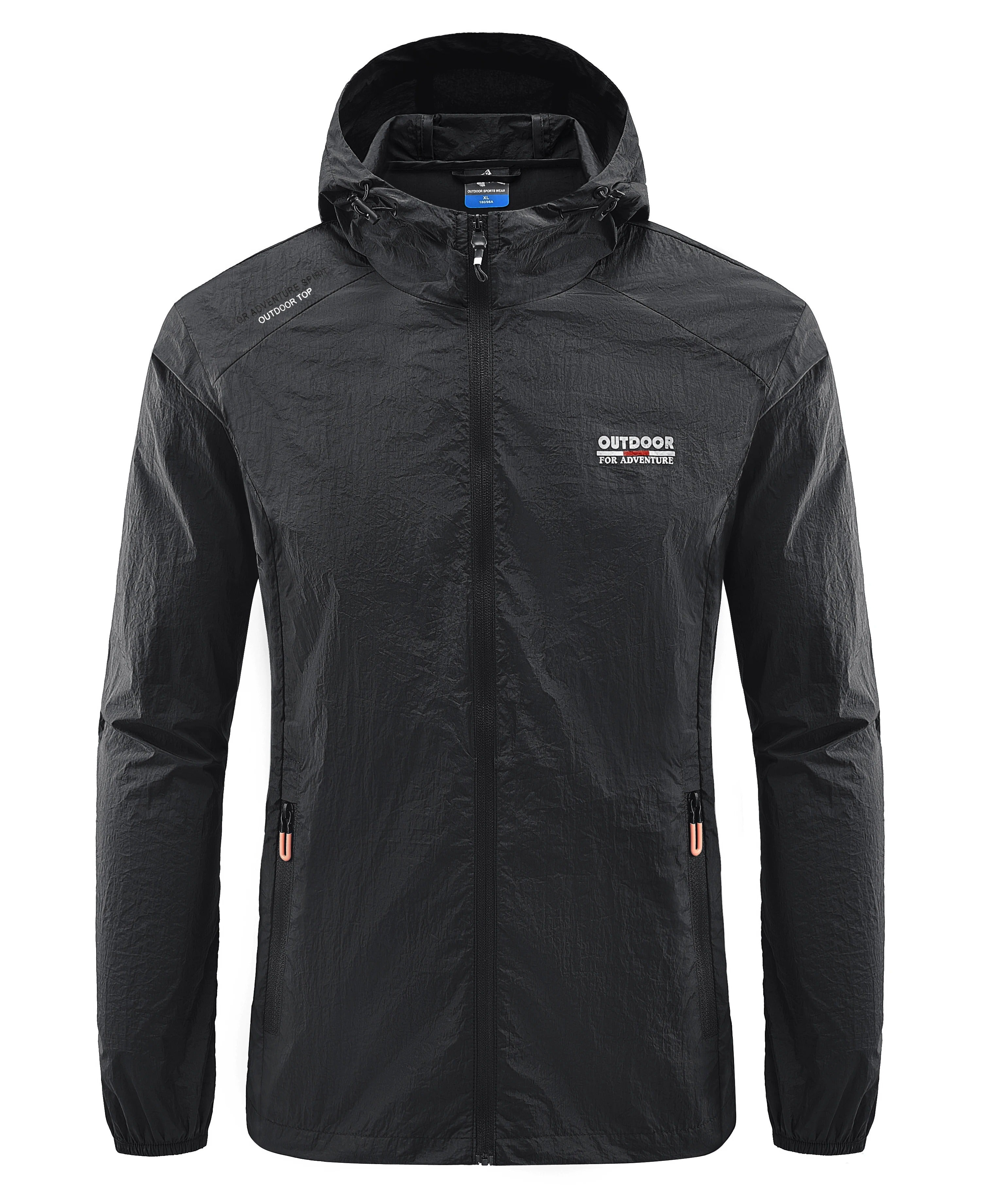 Windbreaker Jacket | Hooded | Lightweight | Waterproof Jacket Running | Men's Jacket