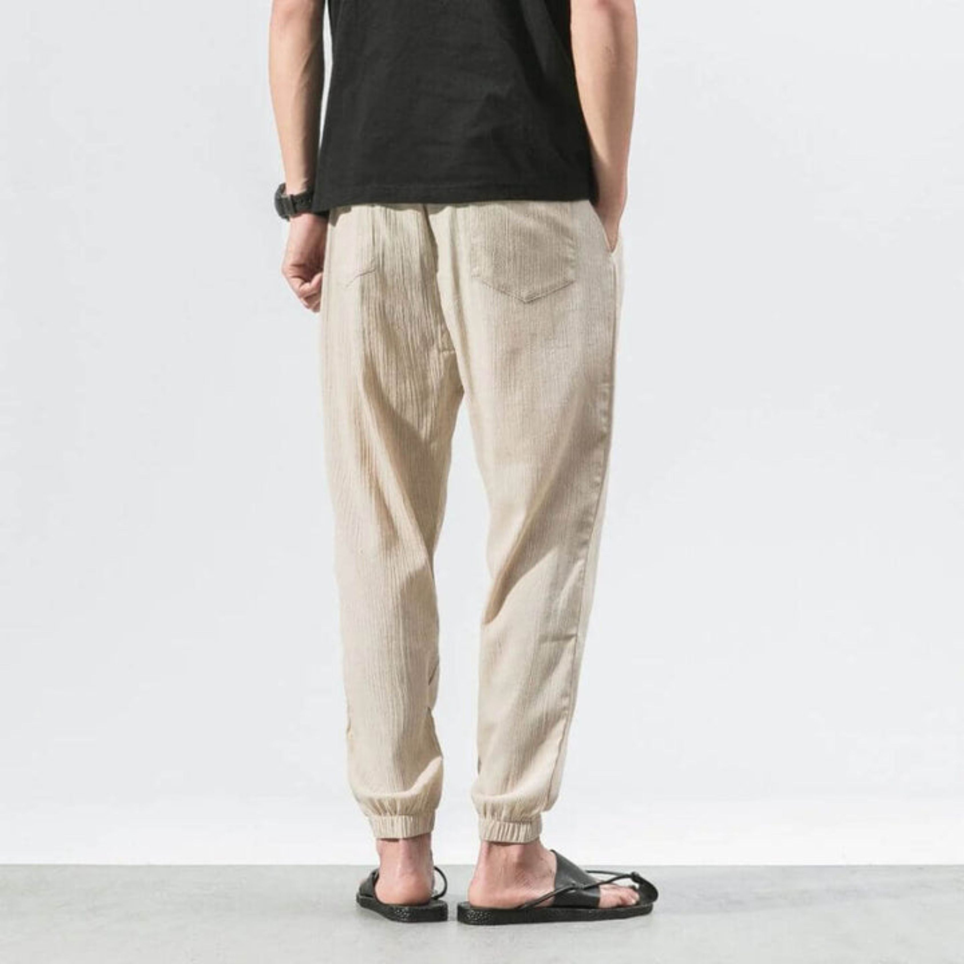 Men's Joggers - Leisure - Lightweight - Drawstring Pants - Men's Pants