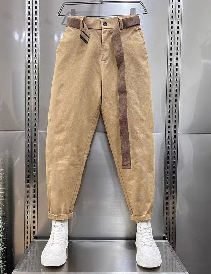 Baggy Pants | Slouchy | Belt | Loose Fit Pants | Men's Pants