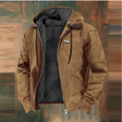 Autumn Jacket - Hooded - Zipped Up - Fleece Lined Jacket - Men's Jacket