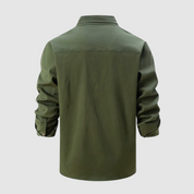 Denim Shirt - Men's Long Sleeve Button-Up Shirt with Breast Pockets