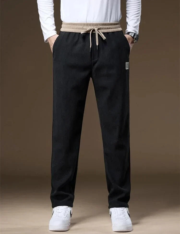 Corduroy Pants - Drawstring - Straight Leg - Sweatpants - Mens Joggers
