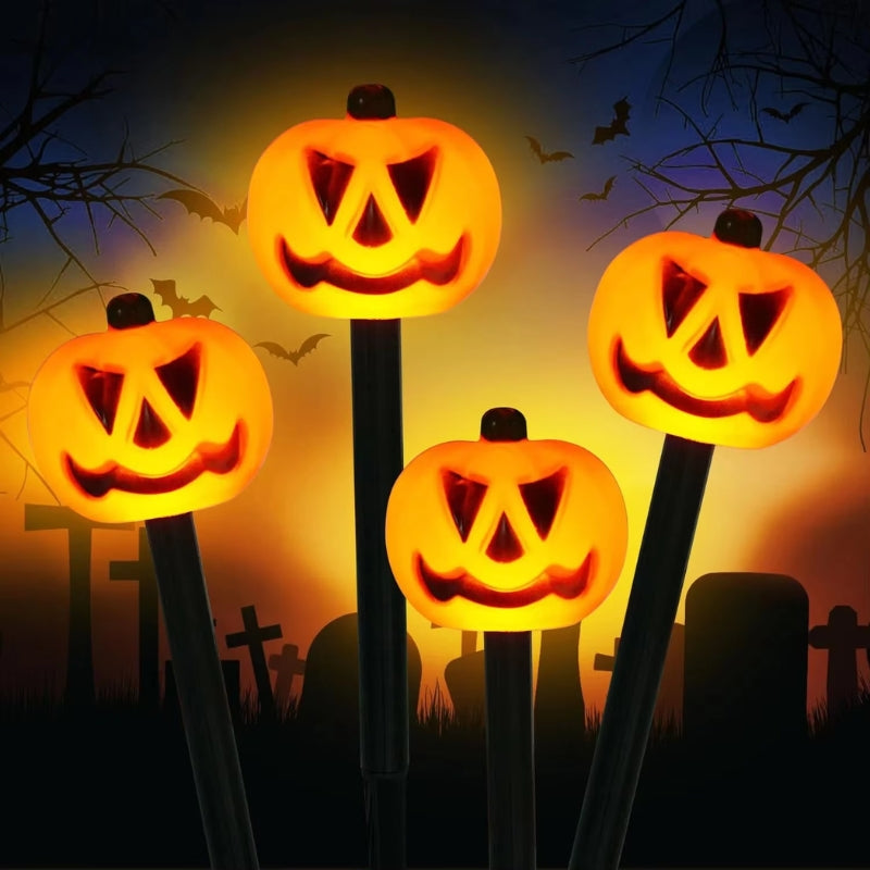 Outdoor Pumpkin Lights | Solar Powered | LED | Halloween Garden Lights | Halloween Lights for Outdoors