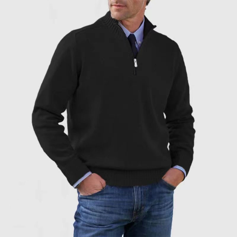 Men's Half Zip Pullover | Knitted | Long Sleeve | Quarter Zip Jumper | Men's Quarter Zip Sweaters
