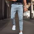 Checkered Pants - Plaid - Slim Fit - Chinos - Men's Pants