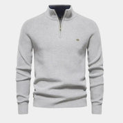 Half Zip Sweater | Knitted | Zip Neck | Polo Jumper | Men's Quarter Zip Jumper