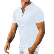 Polo Shirt - Collared - Quarter Zip - Polo T-Shirt - Men's Clothing