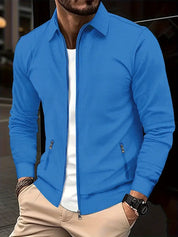 Men's Zip Up Sweatshirt - Full Zip - Pockets - Zip Up Sweater - Men's Jacket