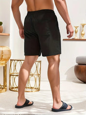 Cord Shorts - Men's Elastic Waist Corduroy Summer Shorts
