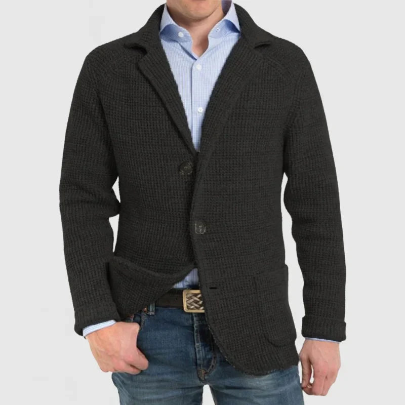 Knitted Cardigan | Warm | Button-Up | Chunky Cardigan | Men's Clothing