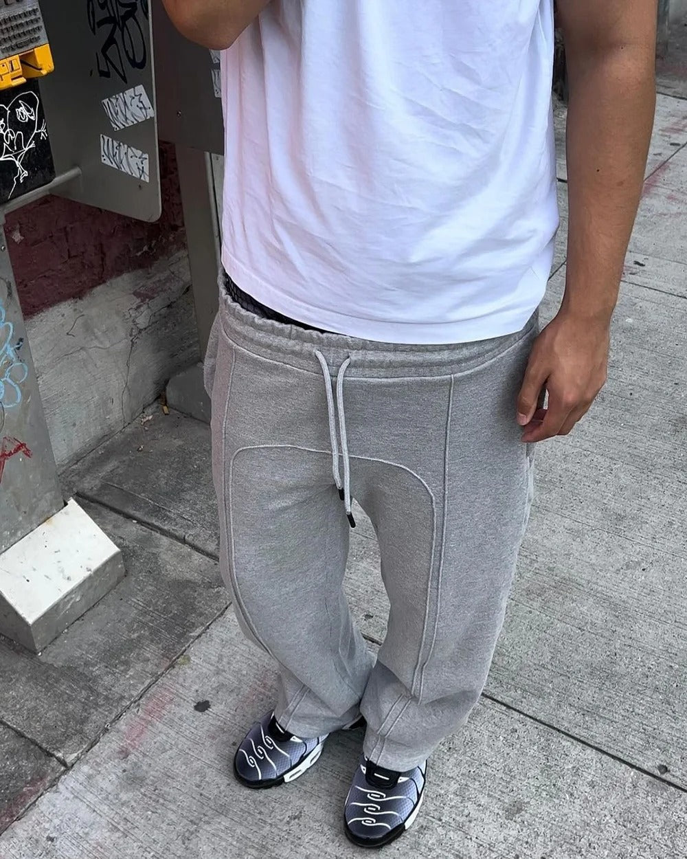 Straight Leg Joggers | Drawstring | Baggy | Straight Leg Sweatpants | Men's Joggers