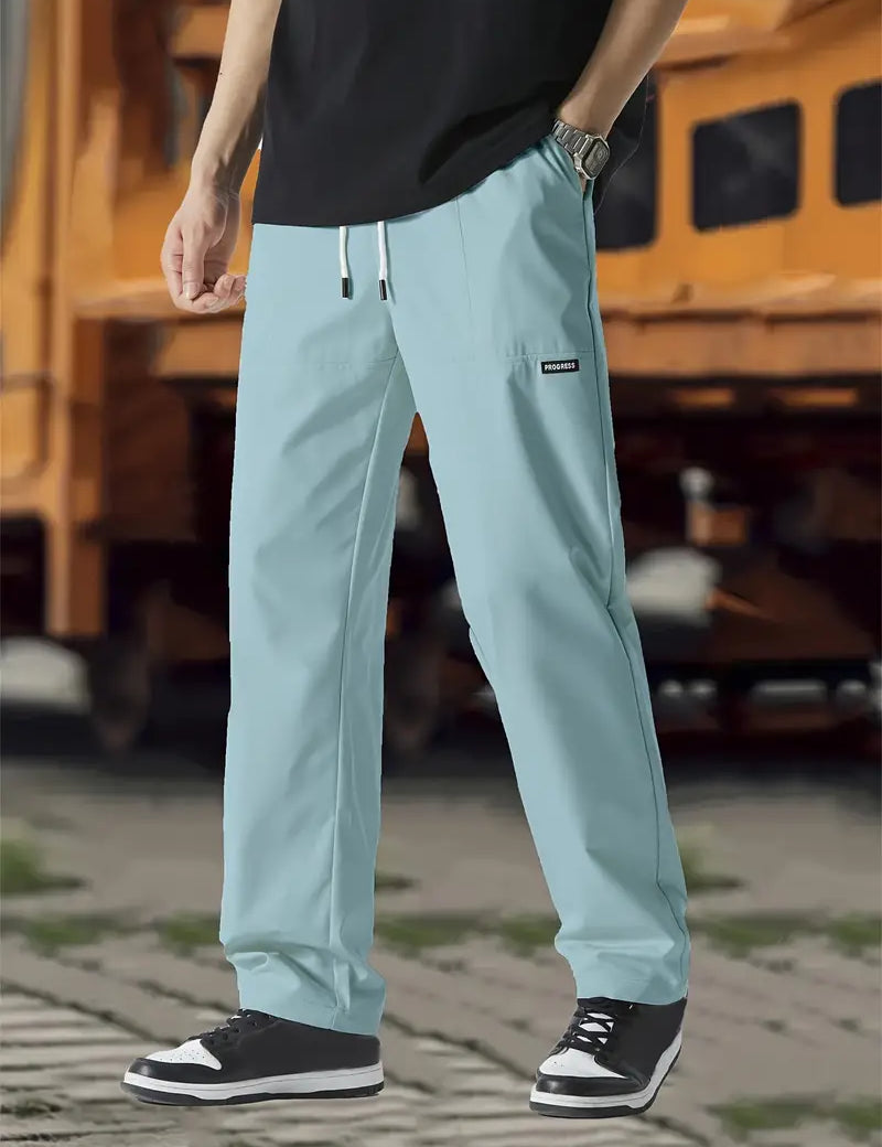 Track Pants | Drawstring | Leisure | Straight Leg Pants | Men's Trousers