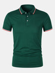 Collared T-Shirt - Slim Fit - Short Sleeve - Polo Shirt - Men's Clothing