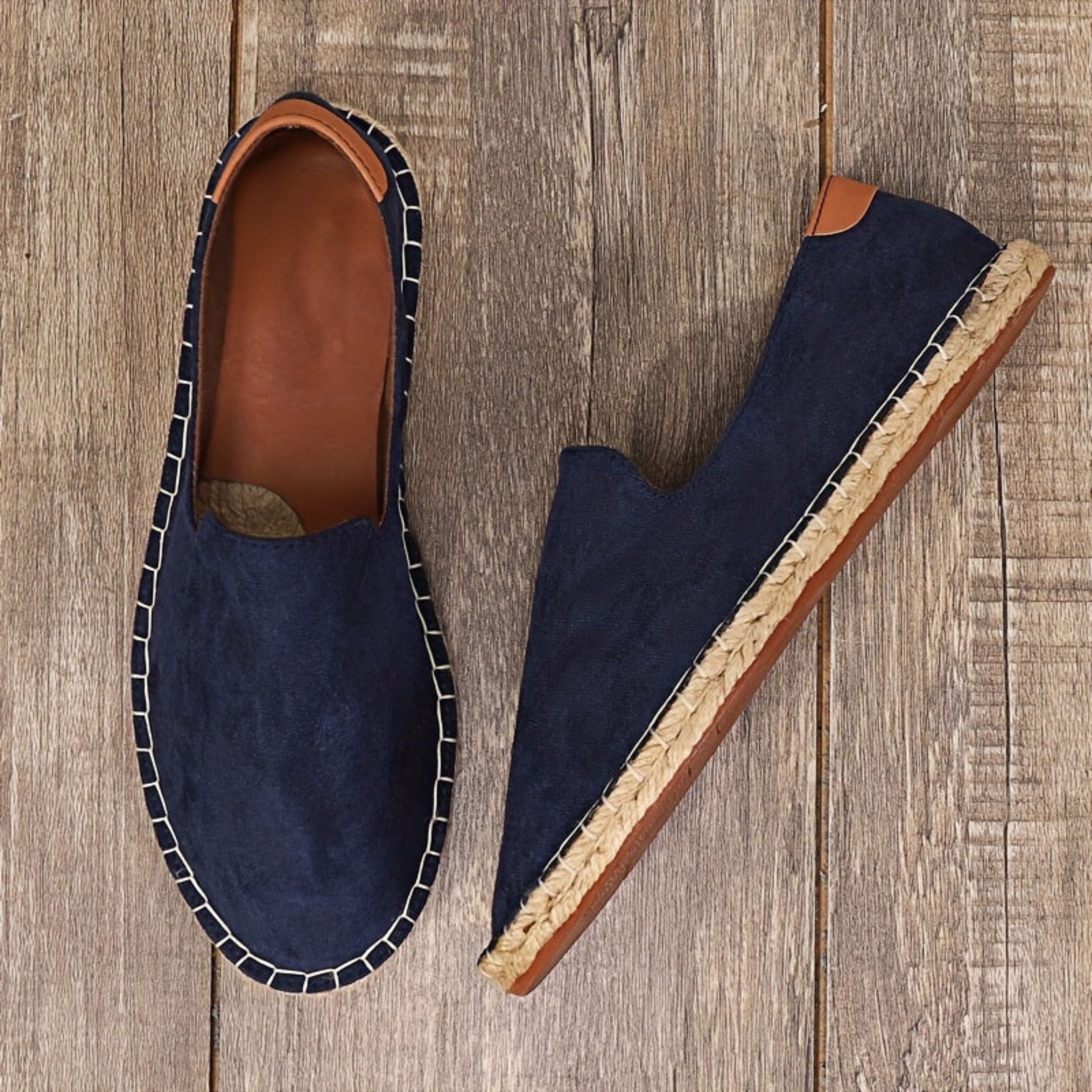 Men's Summer Shoes - Flat - Slip-On - Lightweight Shoes - Men's Espadrilles