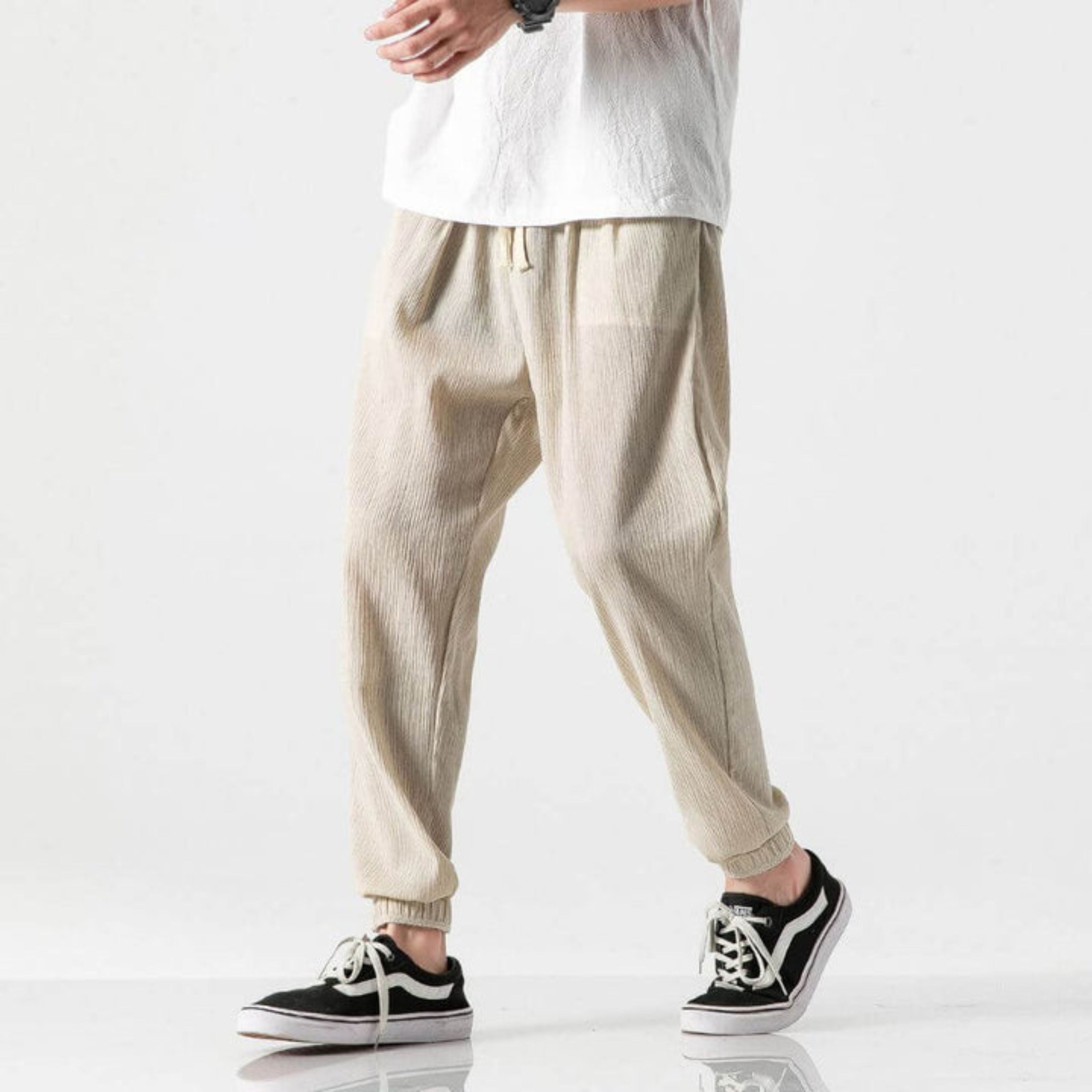 Men's Joggers - Leisure - Lightweight - Drawstring Pants - Men's Pants