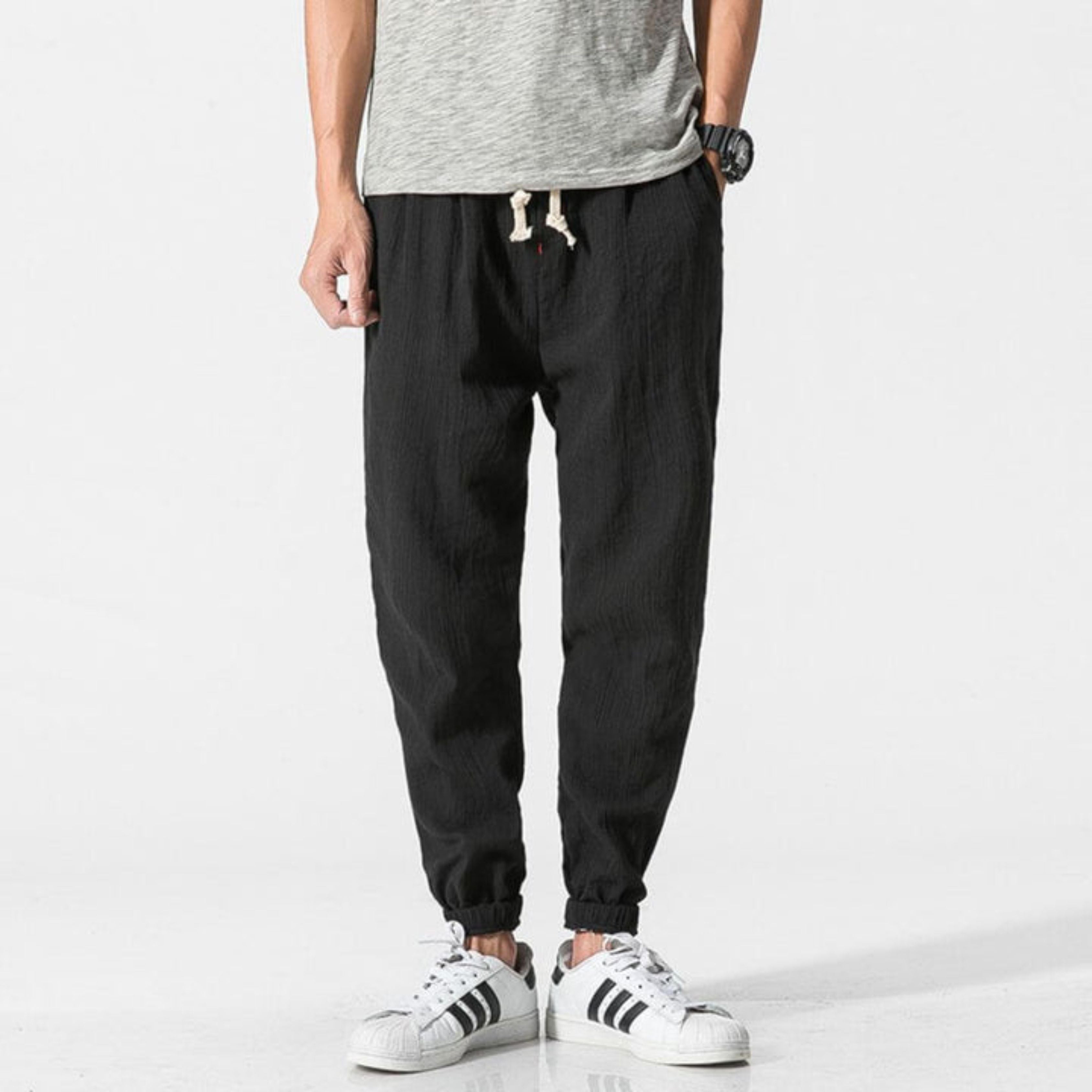 Men's Joggers - Leisure - Lightweight - Drawstring Pants - Men's Pants