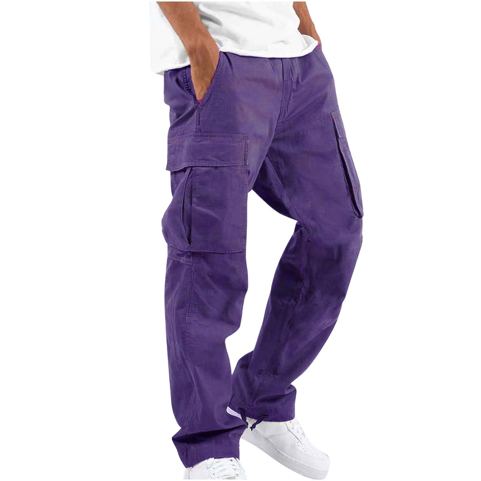 Cargo Pants - Men's Casual Baggy Loose Fit Cargo Trousers