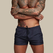 Swim Trunks - Elastic Waist - Drawstring - Swim Shorts - Men's Swimwear