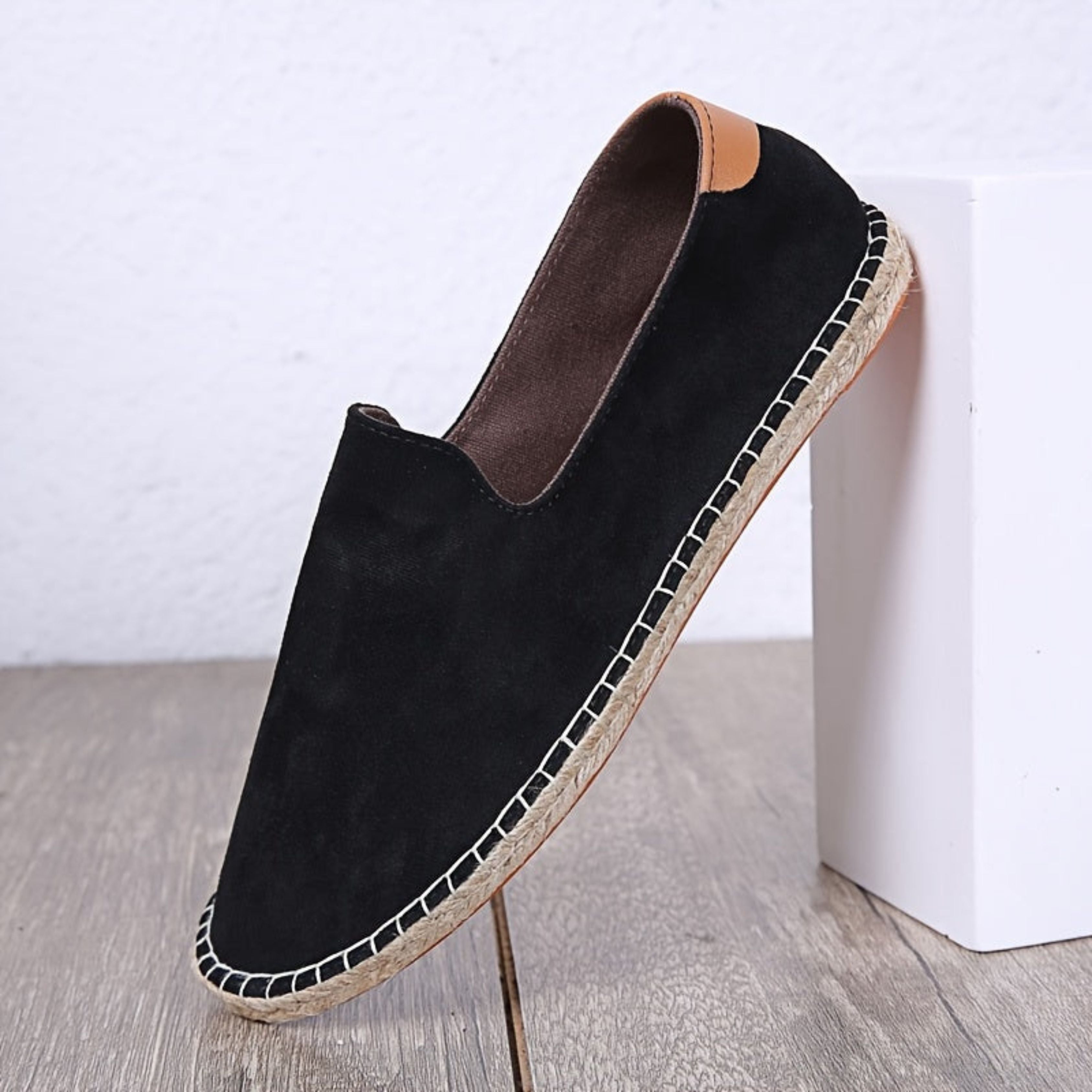 Men's Summer Shoes - Flat - Slip-On - Lightweight Shoes - Men's Espadrilles