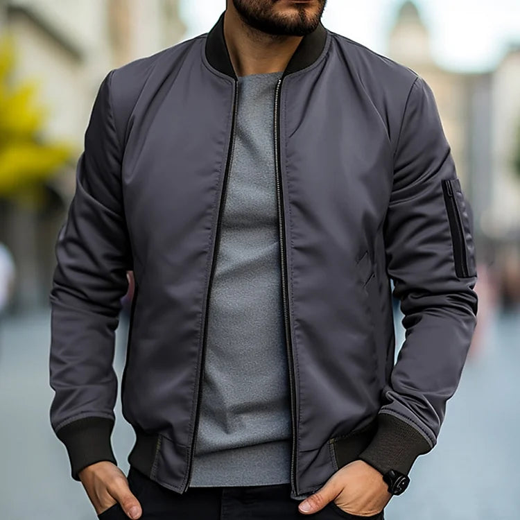Bomber Jacket - Slim Fit - Zip-Up - Lightweight Jacket - Men's Jacket