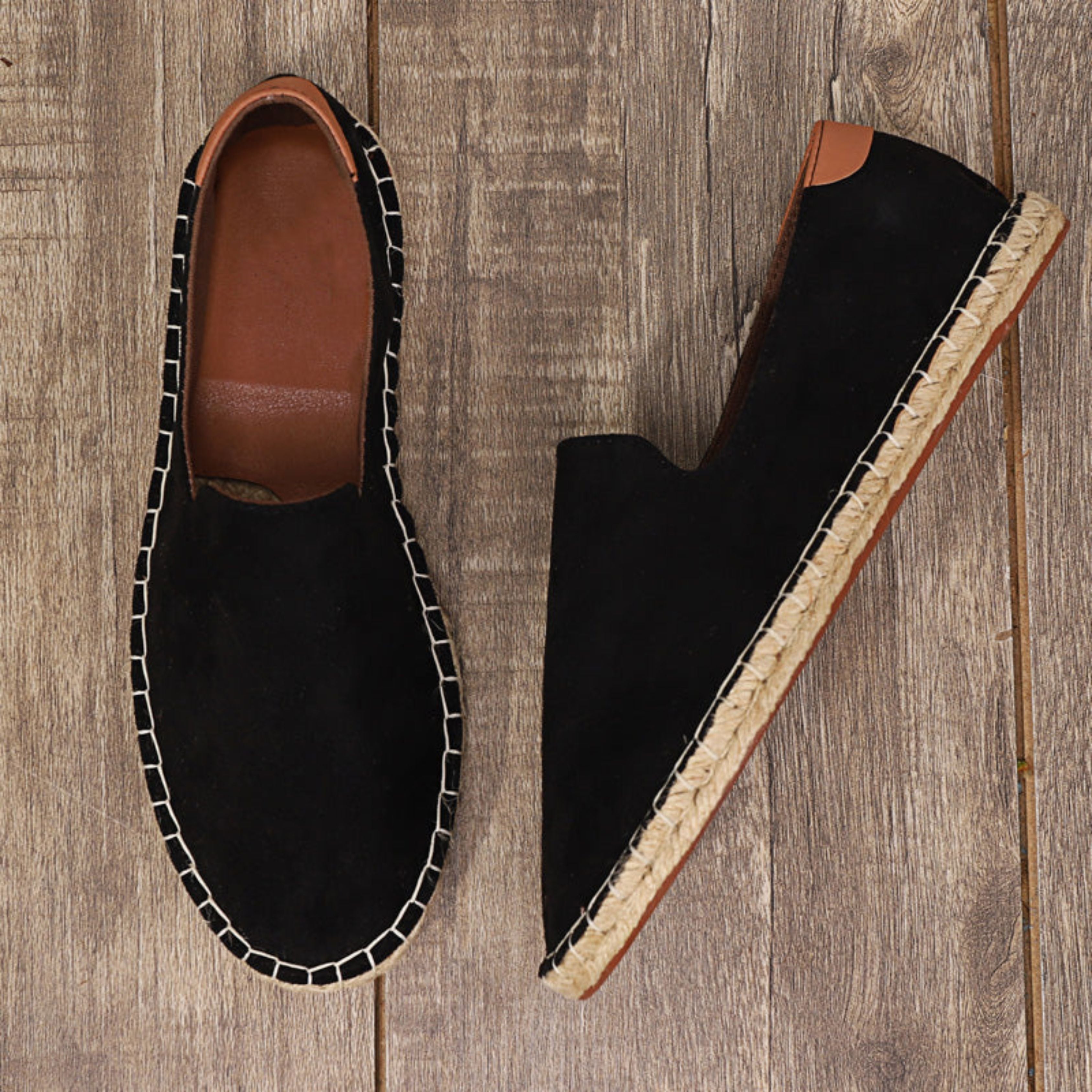 Men's Summer Shoes - Flat - Slip-On - Lightweight Shoes - Men's Espadrilles