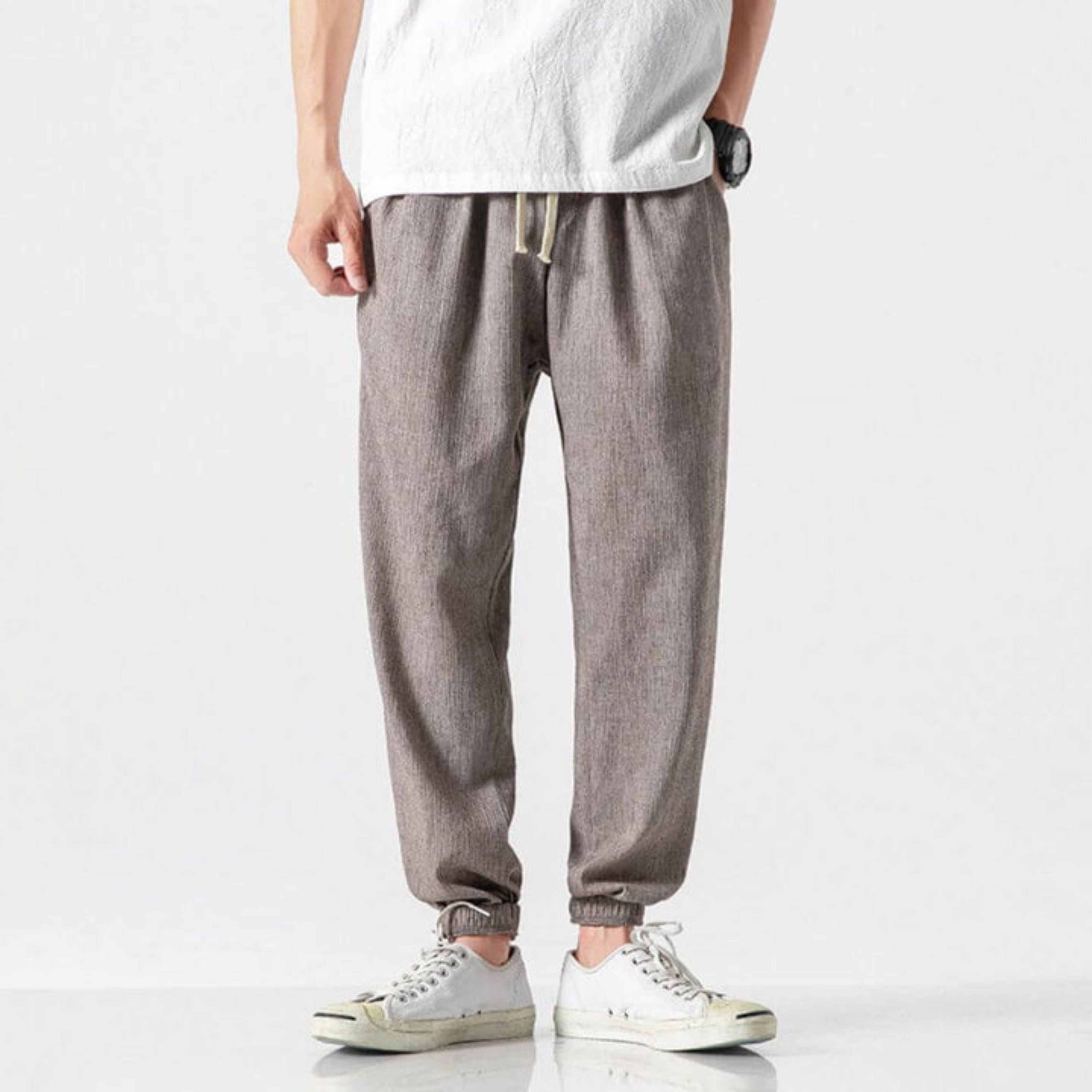 Men's Joggers - Leisure - Lightweight - Drawstring Pants - Men's Pants