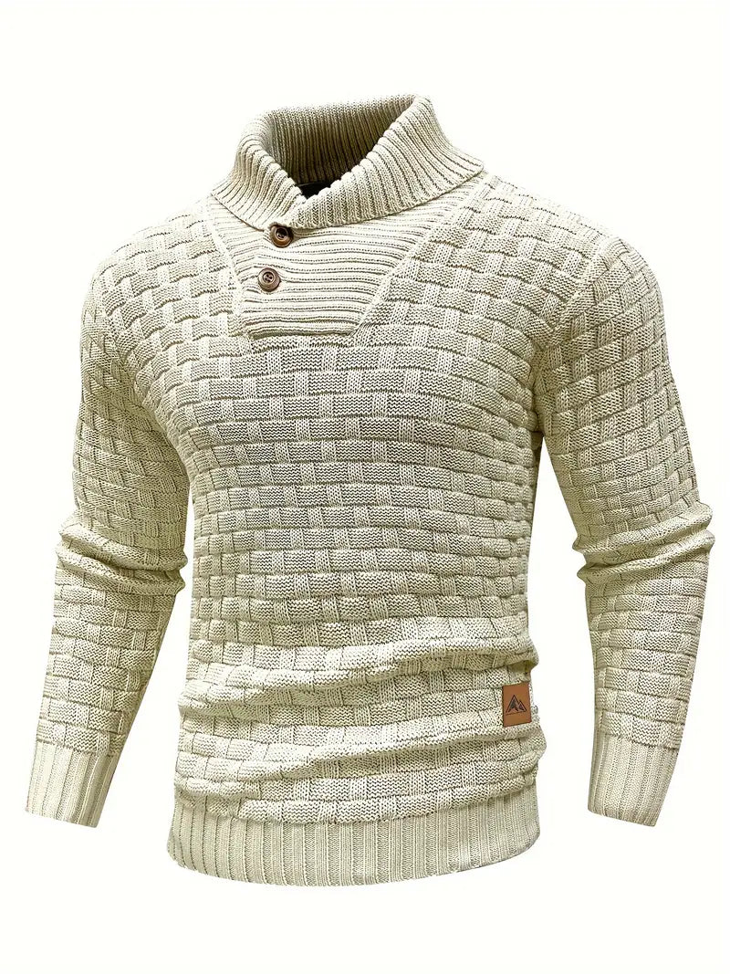 Knitted Sweater | Roll Neck | Chunky | Knitted Jumper | Men's Clothing