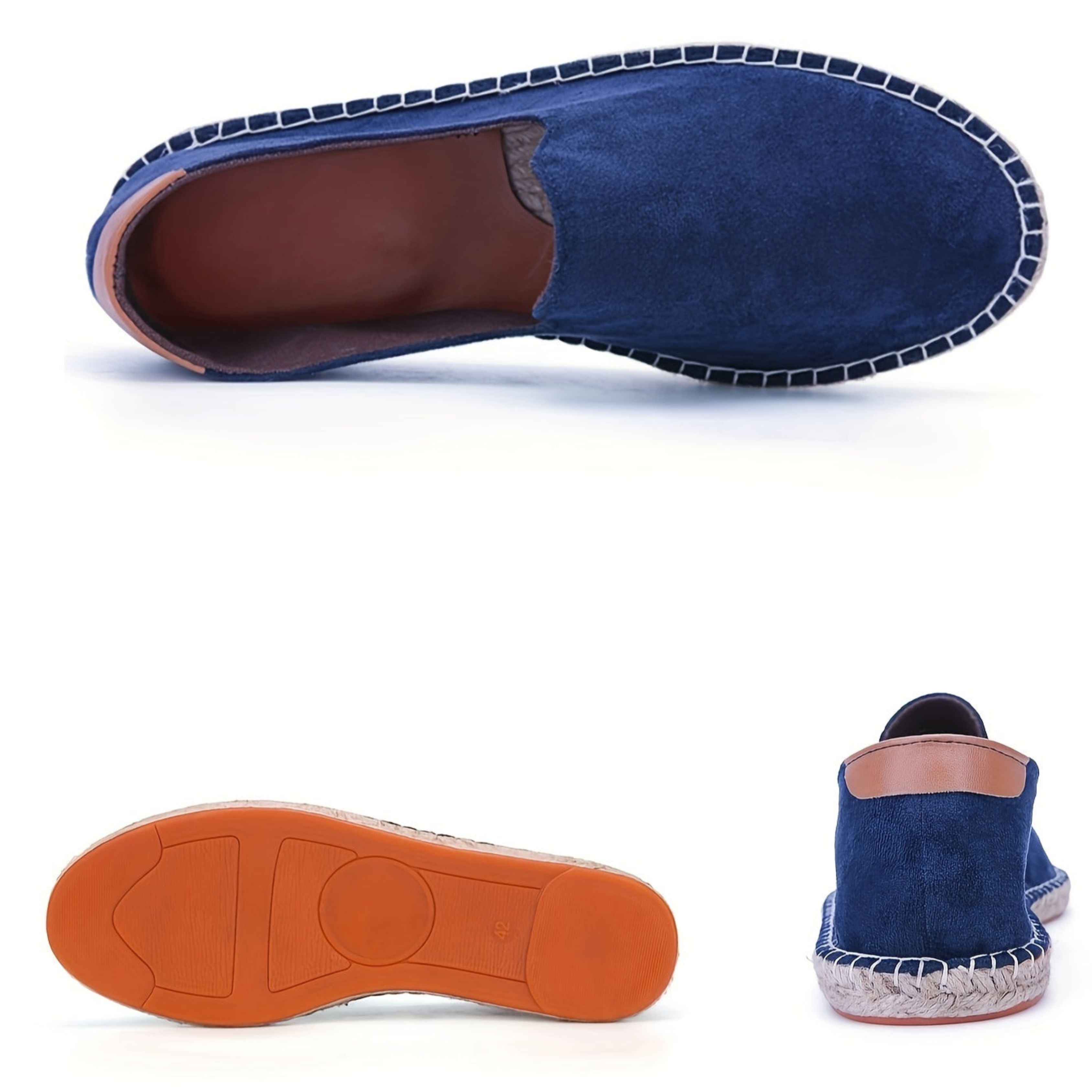 Men's Summer Shoes - Flat - Slip-On - Lightweight Shoes - Men's Espadrilles