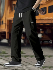 Track Pants | Drawstring | Leisure | Straight Leg Pants | Men's Trousers