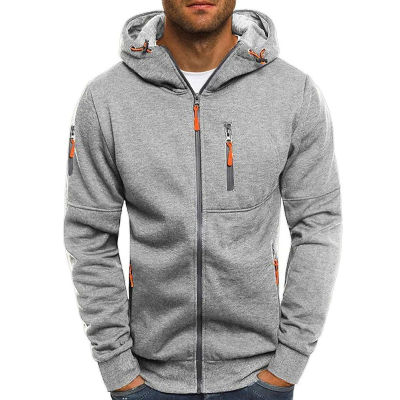 Zipper Hoodie - Casual - Warm - Zip-Up Hoodie - Men's Hoodie