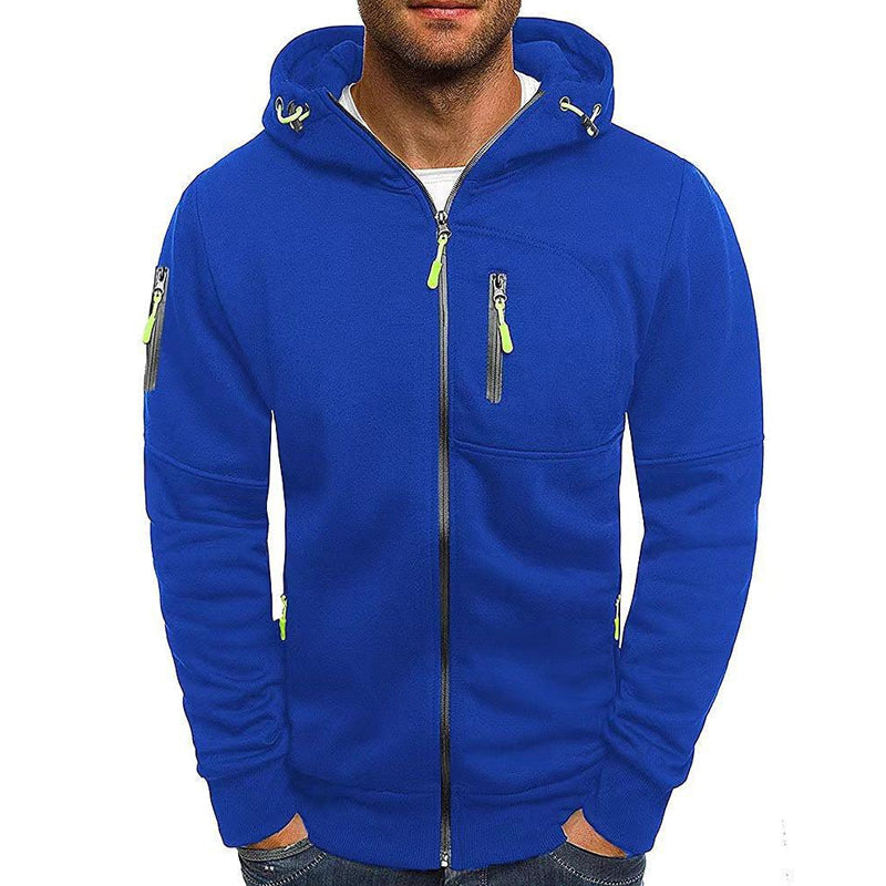 Zipper Hoodie - Casual - Warm - Zip-Up Hoodie - Men's Hoodie