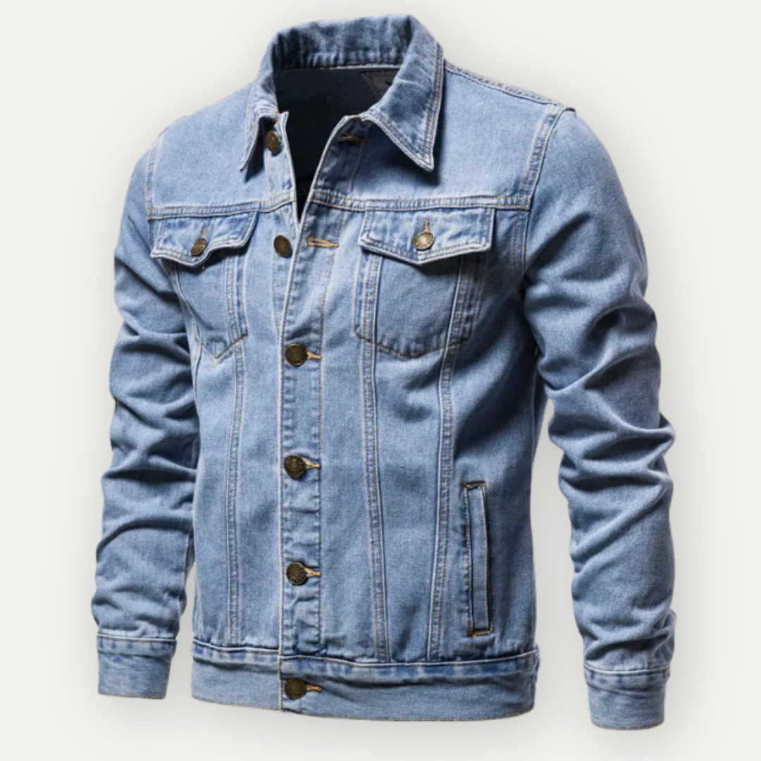 Denim Jacket - Classic - Regular Fit - Jean Jacket - Mens Denim Jacket