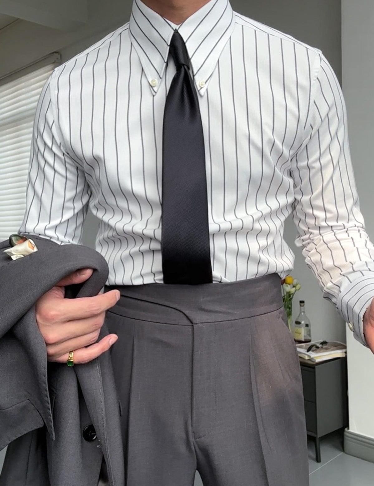 Oxford Shirt | Striped | Slim Fit | Button-Up Shirt | Dress Shirt 
