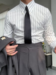 Oxford Shirt | Striped | Slim Fit | Button-Up Shirt | Dress Shirt 