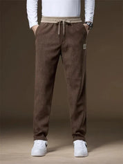 Corduroy Pants - Drawstring - Straight Leg - Sweatpants - Mens Joggers
