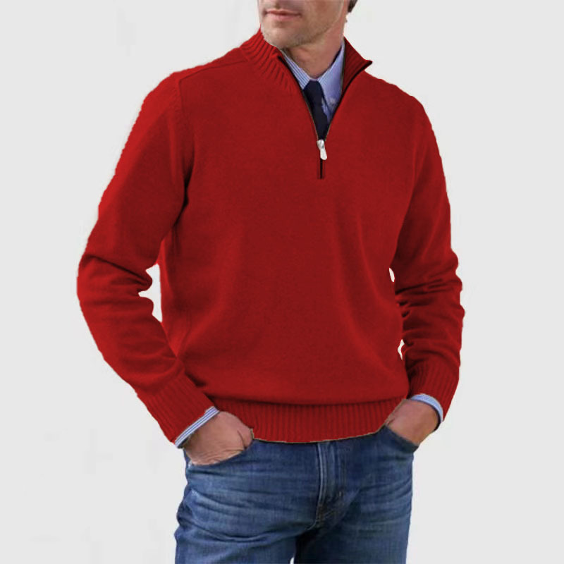 Quarter Zip Jumper | Knitted | Long Sleeve | Half Zip Jumper | Men's Quarter Zip Sweaters