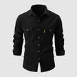 Cargo Shirt - Slim Fit - Long Sleeve - Button-Up Shirt - Men's Shirts