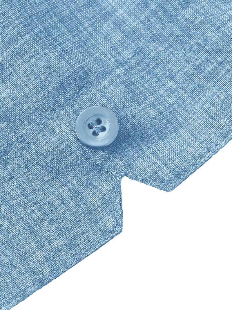 Short Sleeve Shirt - Men's Lightweight Collared Button-Up Shirt
