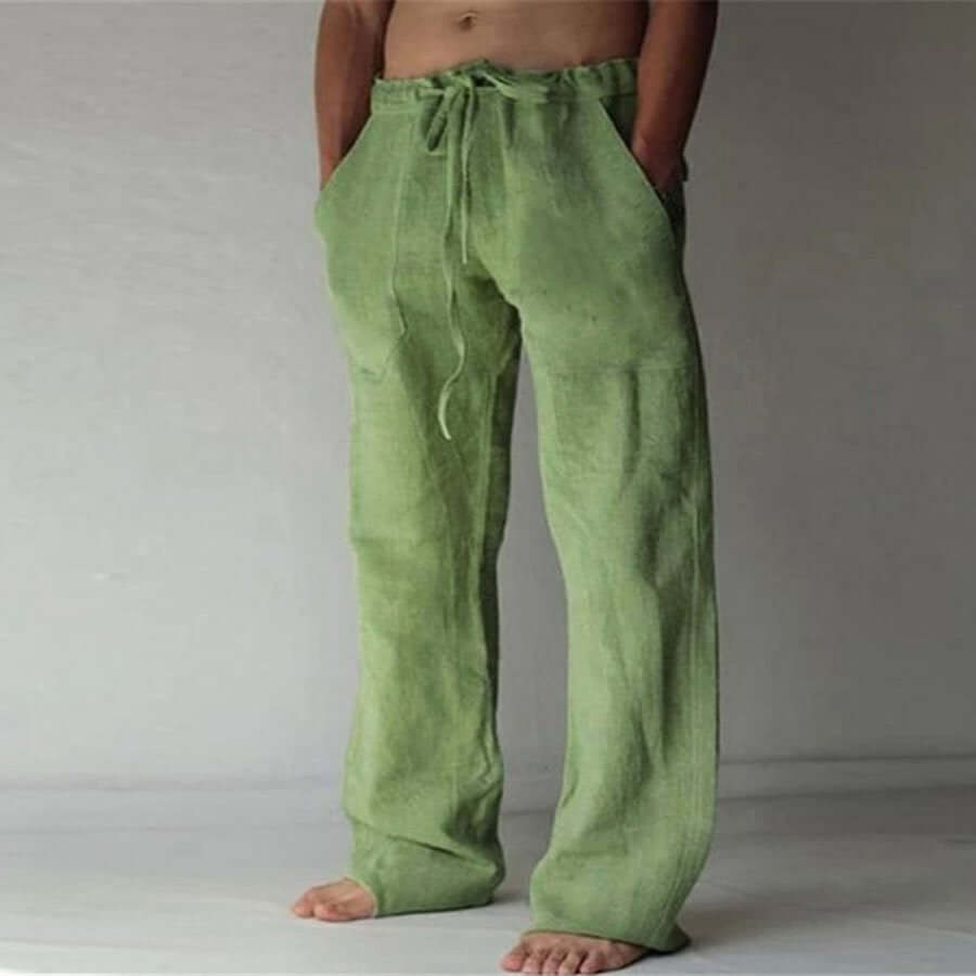 Linen Pants - Loose Fit - Drawstring - Summer Pants - Men's Trousers