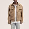 Men's Jacket - Pockets - Zipped Up - Cargo Jacket - Autumn Jacket