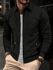 Men's Zip Up Sweatshirt - Full Zip - Pockets - Zip Up Sweater - Men's Jacket