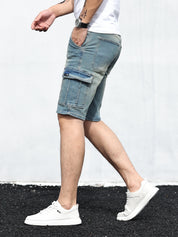 Denim Cargo Shorts | Casual | Stretch | Denim Shorts | Men's Shorts
