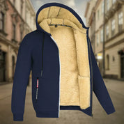 Fleece Hoodie Jacket - Winter - Warm - Zip-Up Hoodie - Men's Hoodie