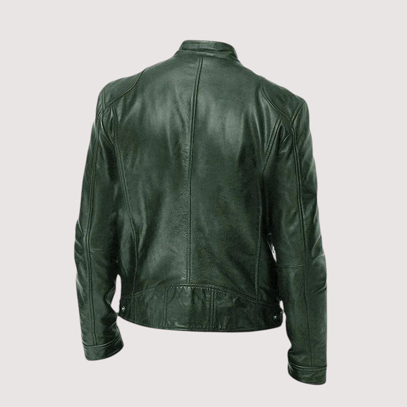 Leatherette Jacket - Regular Fit - Vegan Leather - Biker Jacket - Men's Leather Jacket