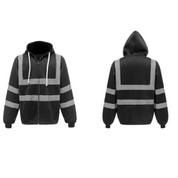 Hi Vis Jacket - Hooded - Workwear - Reflective Jacket - Men's Jacket