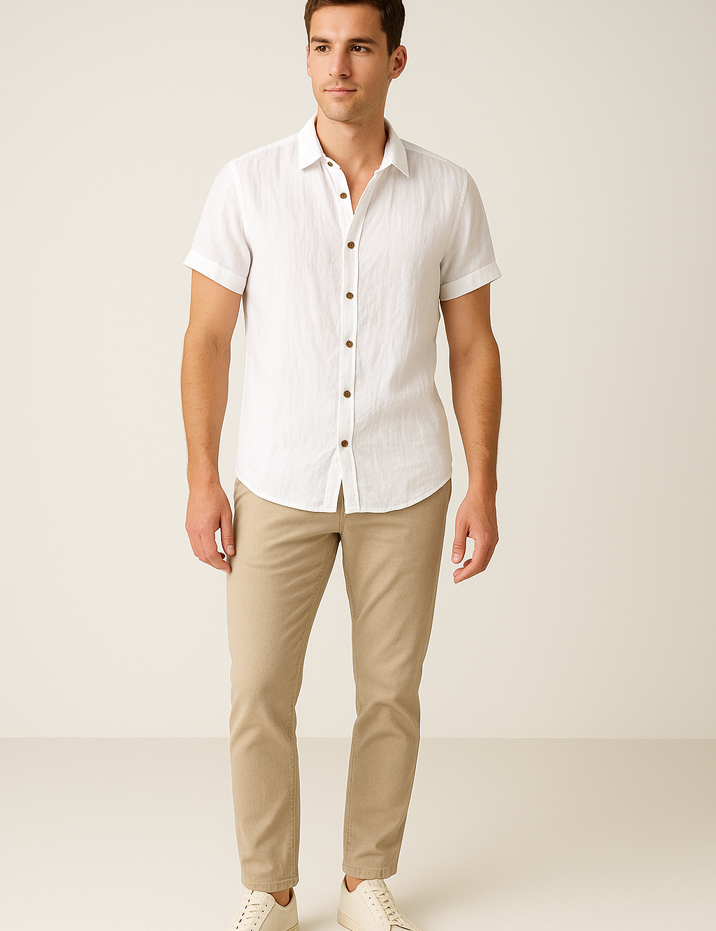 Summer Shirt - Men's Lightweight Short Sleeve Button-Up Shirt