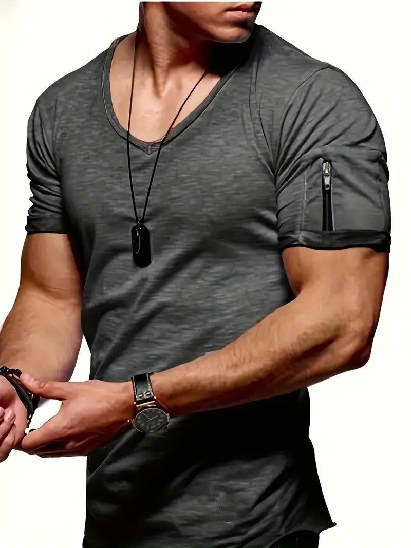 Men's T-Shirt | Casual | Lightweight |   V-Neck T-Shirt | Men's Clothing