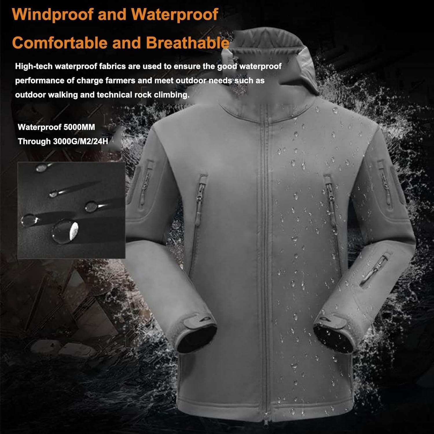 Jacket and Pants Set - Men's Tactical Outdoor Jacket and Cargo Pants