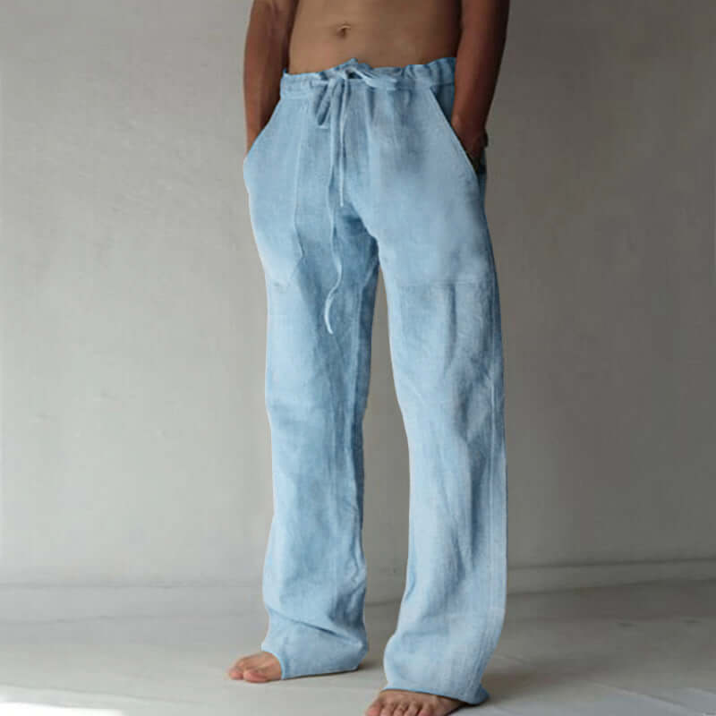 Linen Pants - Loose Fit - Drawstring - Summer Pants - Men's Trousers