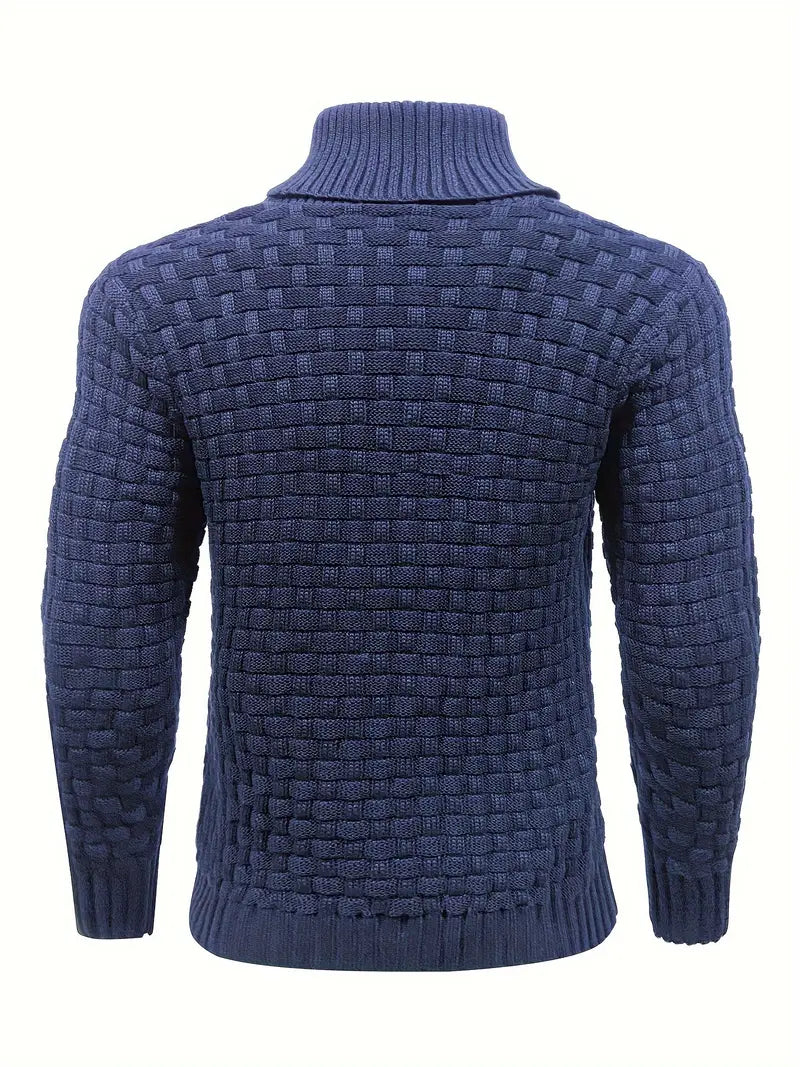 Knitted Sweater | Roll Neck | Chunky | Knitted Jumper | Men's Clothing